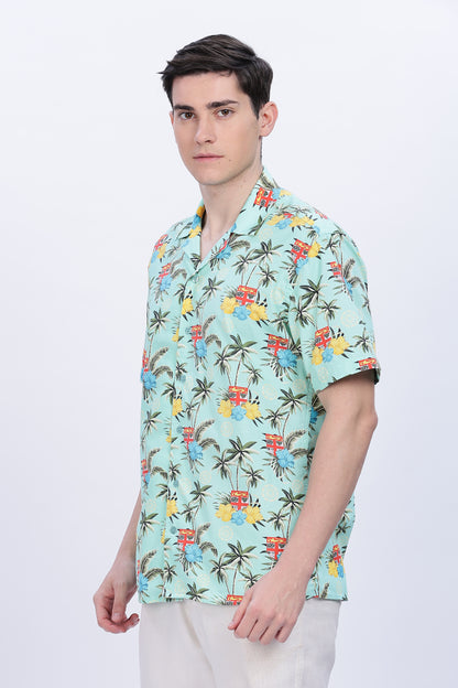 Blue Beach (Half Sleeve slit)
