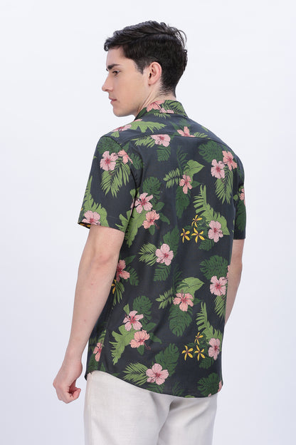 Floral printed shirt