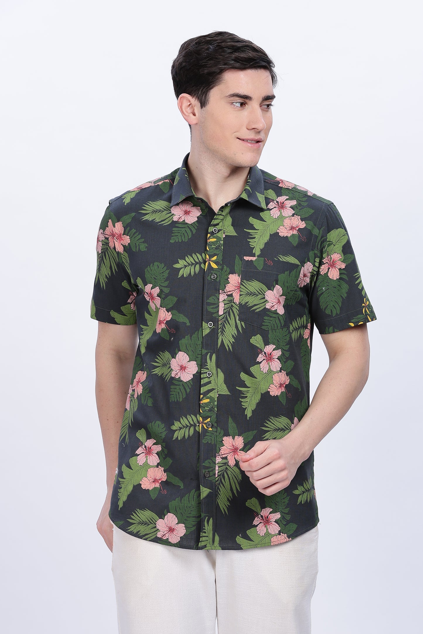 Floral printed shirt