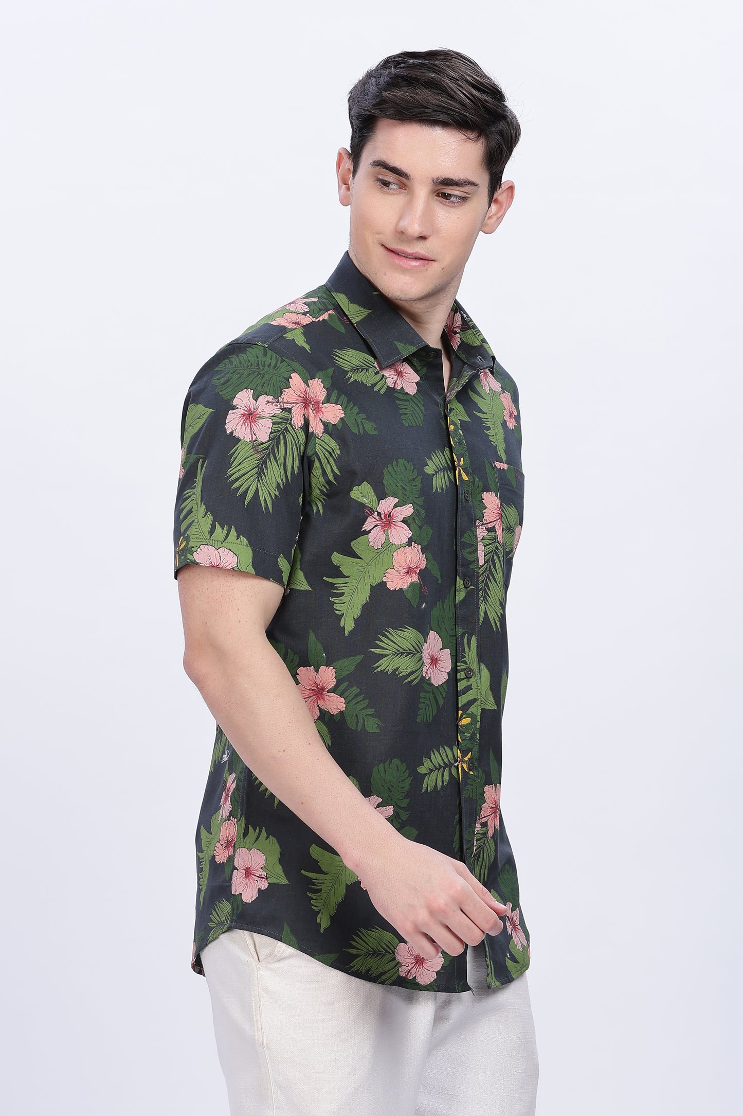 Floral printed shirt