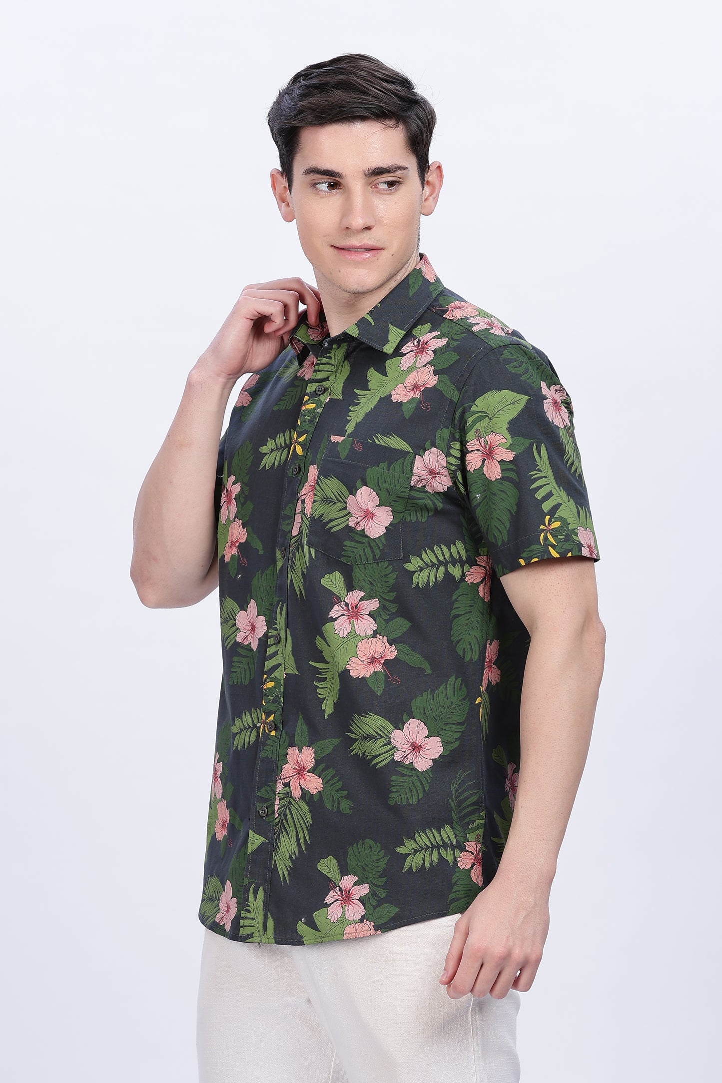 Floral printed shirt