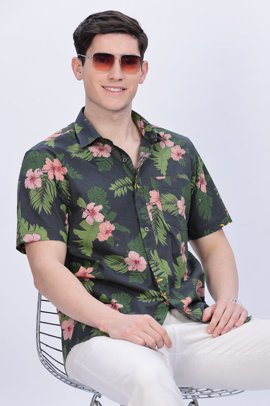 Floral printed shirt