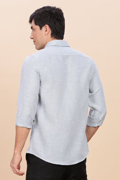 Blue - gray linen