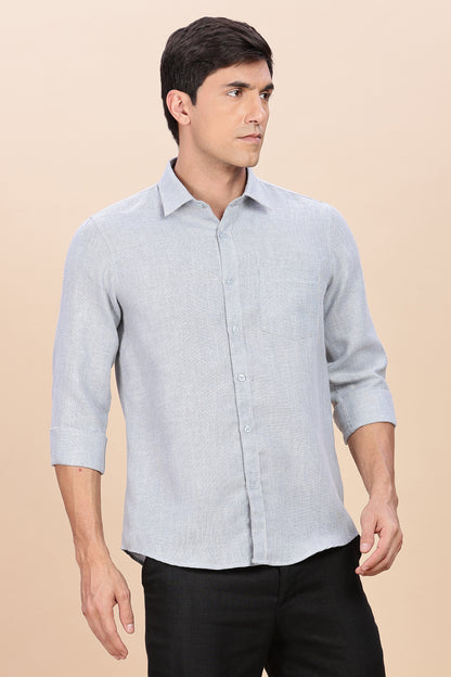 Blue - gray linen
