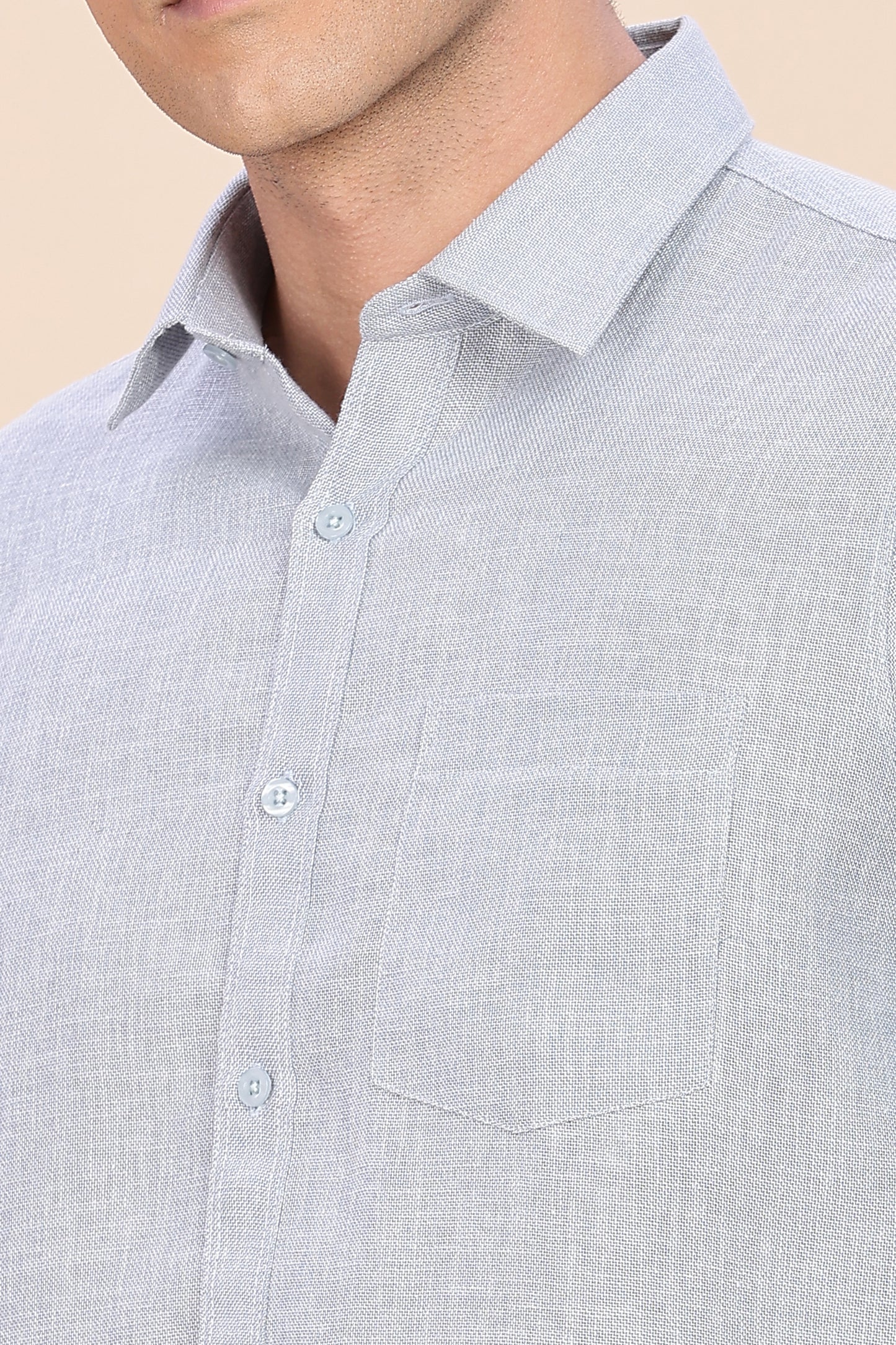 Blue - gray linen