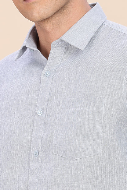 Blue - gray linen