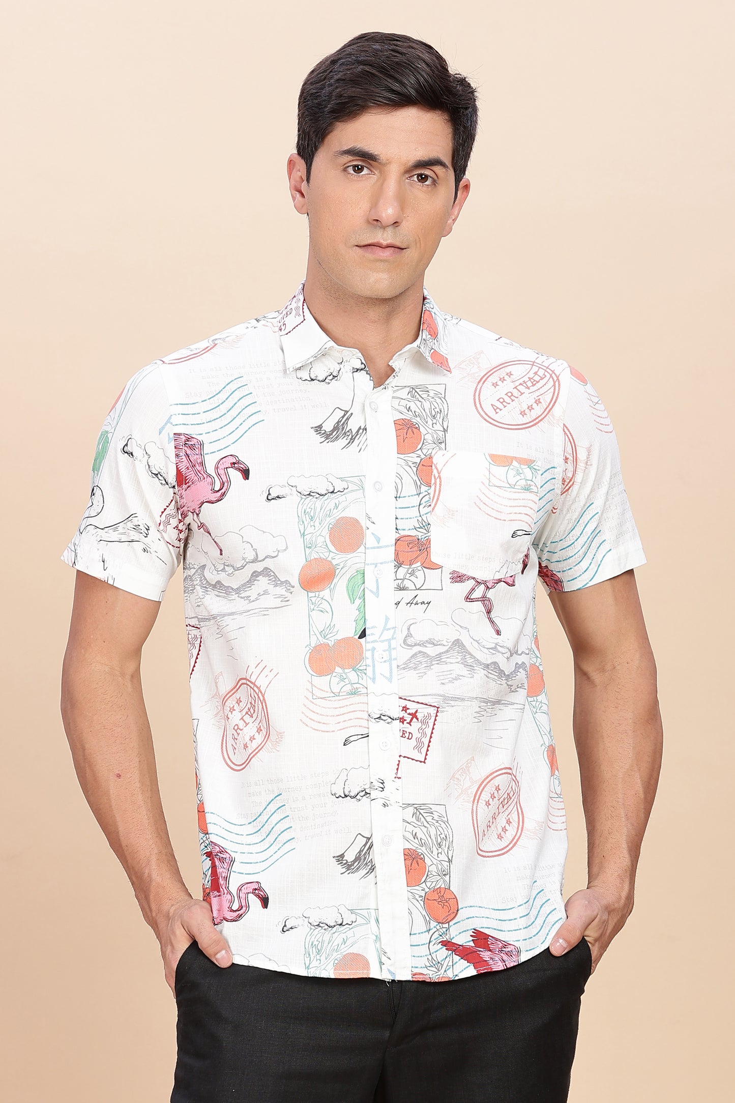 Floral printed shirt