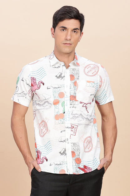 Floral printed shirt