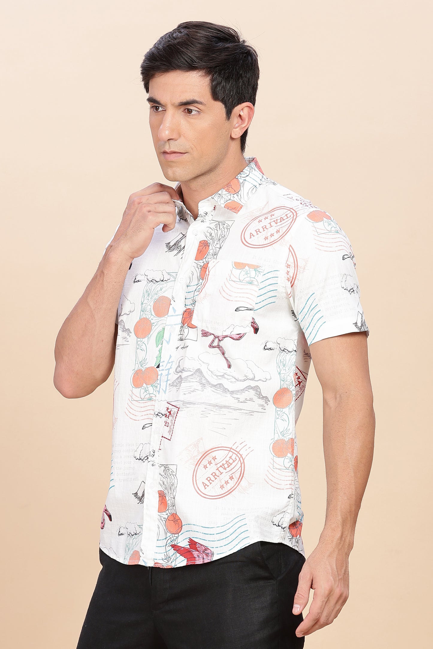 Floral printed shirt