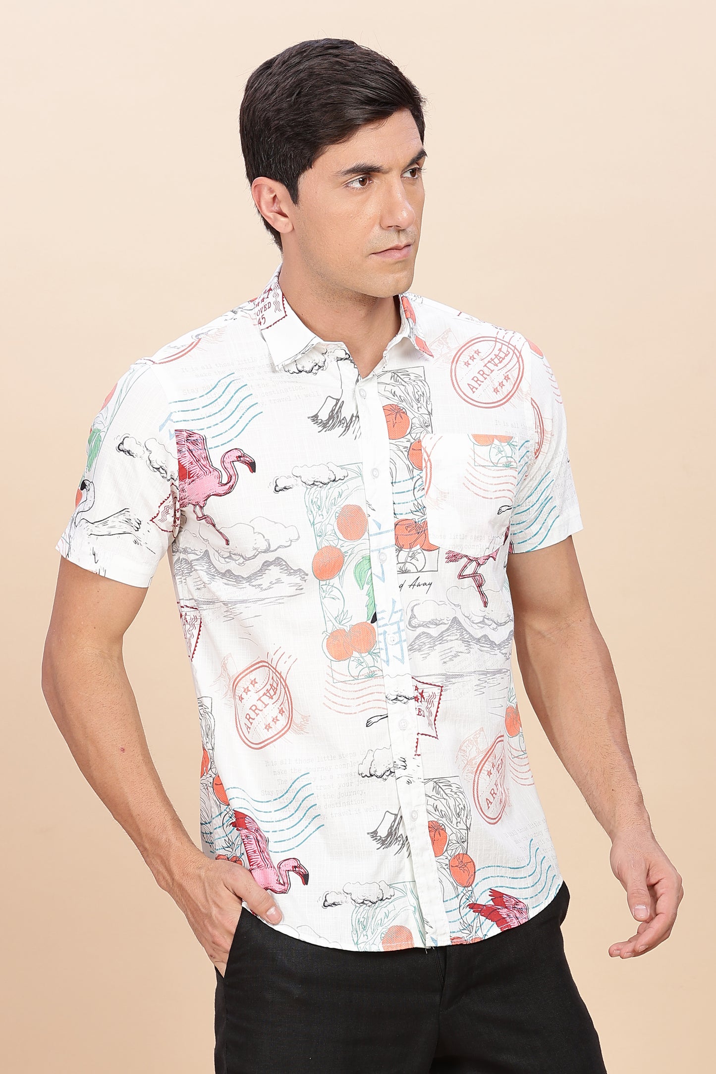 Floral printed shirt