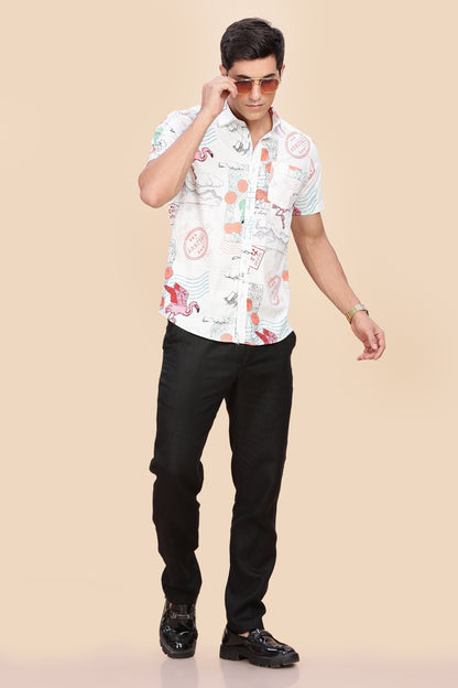 Floral printed shirt