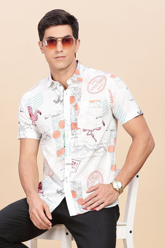 Floral printed shirt